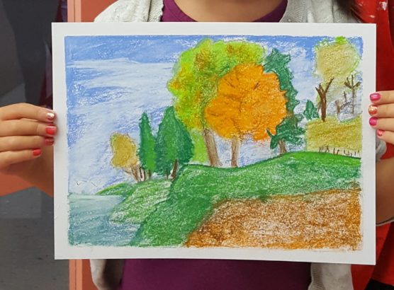 Free Workshop – Summer landscape mixed media