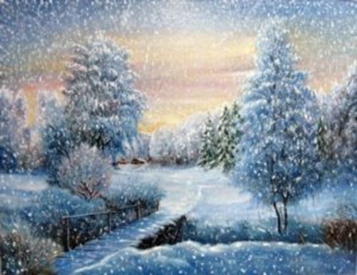 Adult Painting Workshop – Winter Landscapes at Art One Academy Markham on January 21, 28 and February 4!